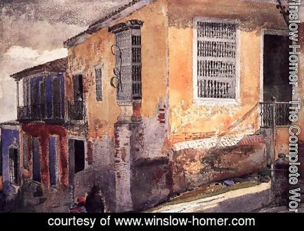 Winslow Homer - Street Corner, Santiago de Cuba