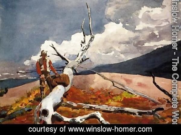 Winslow Homer - Woodsman and Fallen Tree