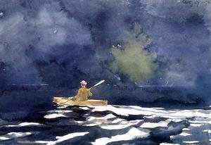 Winslow Homer - Paddling at Dusk
