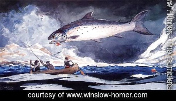 Winslow Homer - A Good Pool, Saguenay River