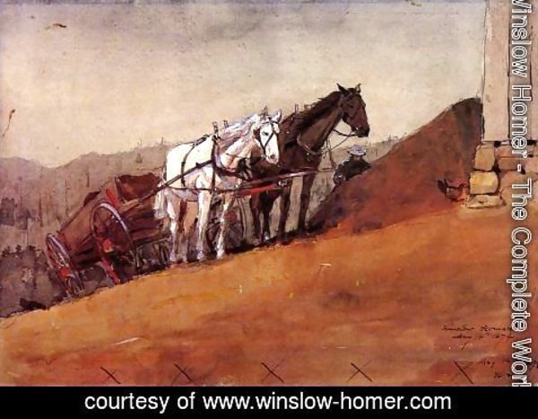 Winslow Homer - Hilltop Barn