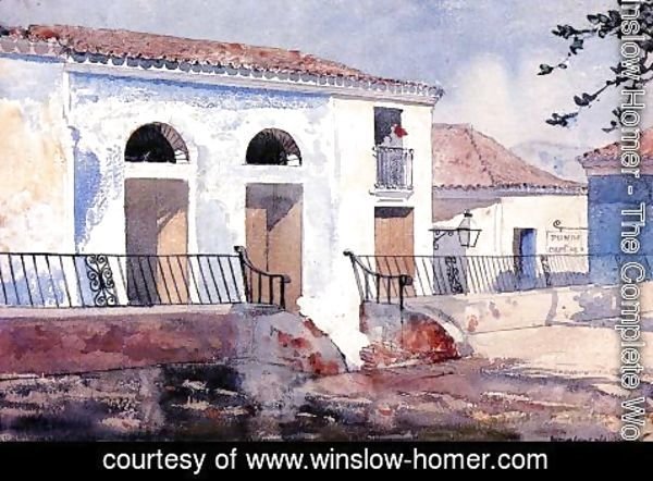 Winslow Homer - House, Santiago, Cuba