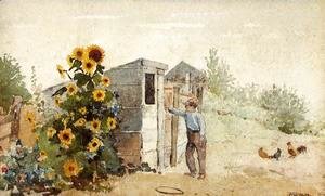 Winslow Homer - Backyard, Summer