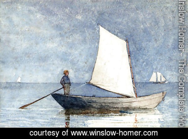 Winslow Homer - Sailing a Dory