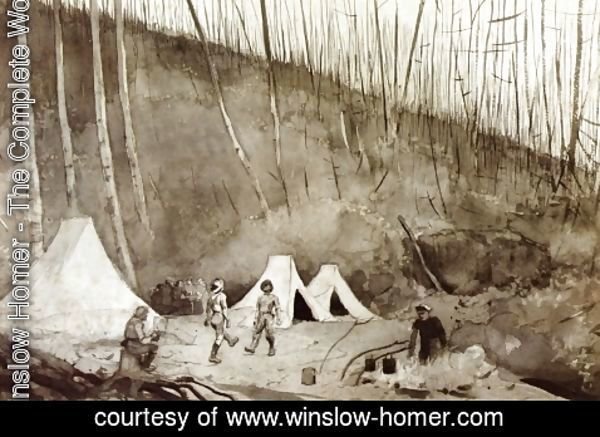 Winslow Homer - Dance of the Woodsmen