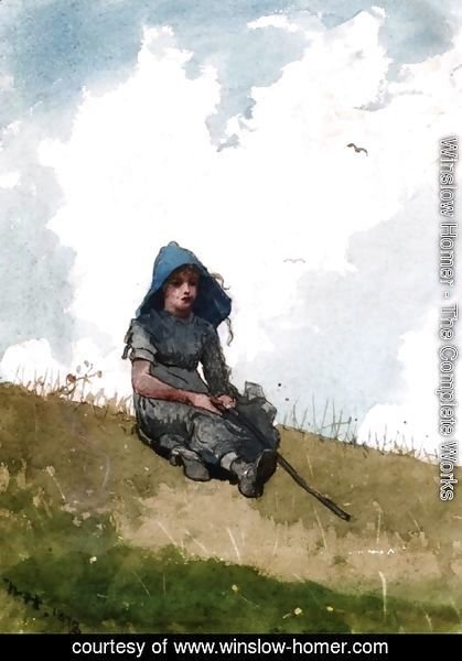Winslow Homer - Little Shepherdess