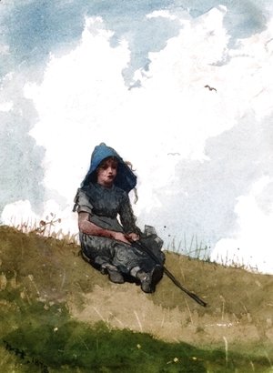 Winslow Homer - Little Shepherdess
