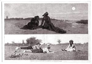 Winslow Homer - Flirting on the Seashore and on the Meadow