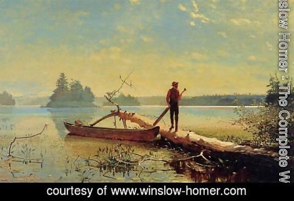 Winslow Homer - An Adirondack Lake 1870