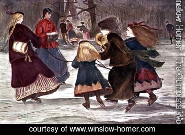 Winslow Homer - Skating in Winter