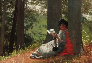 Winslow Homer - Girl Reading Under an Oak Tree