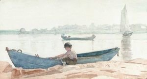 Winslow Homer - Boy With Blue Dory