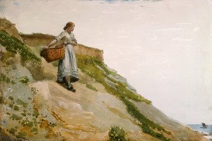 Girl Carrying a Basket