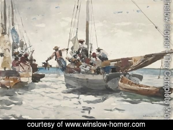 Winslow Homer - Market Scene, Nassau